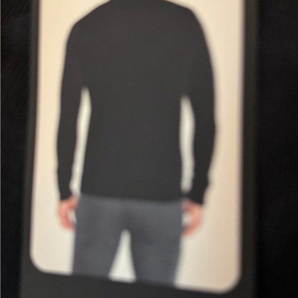 NWT MENS L Lg Banana Republic Merino Black Crewneck Sweater Minimalist Design - Picture 9 of 11